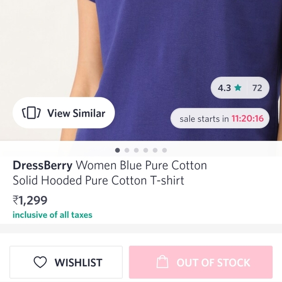 Dressberry cotton hooded tshirt - Picture 4 of 4